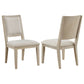 Trofello Upholstered-Back Dining Side Chair White Washed (Set of 2)