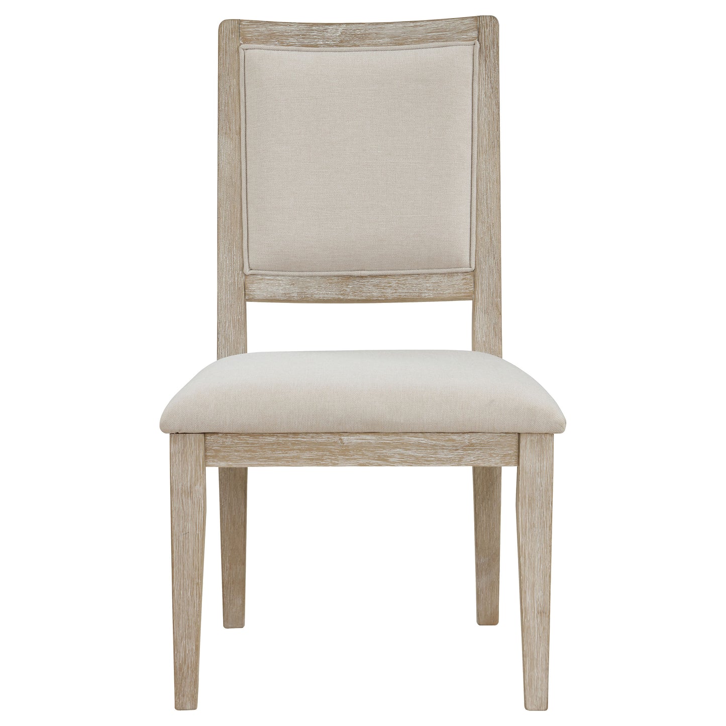 Trofello Upholstered-Back Dining Side Chair White Washed (Set of 2)