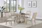 Trofello Upholstered-Back Dining Side Chair White Washed (Set of 2)
