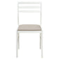 Bucknell 3-piece Round Drop Leaf Dining Table Set White