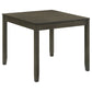 Parkwood 5-piece Square Dining Table Set Dark Ash Brown