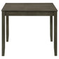 Parkwood 5-piece Square Dining Table Set Dark Ash Brown
