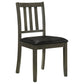 Parkwood 5-piece Square Dining Table Set Dark Ash Brown