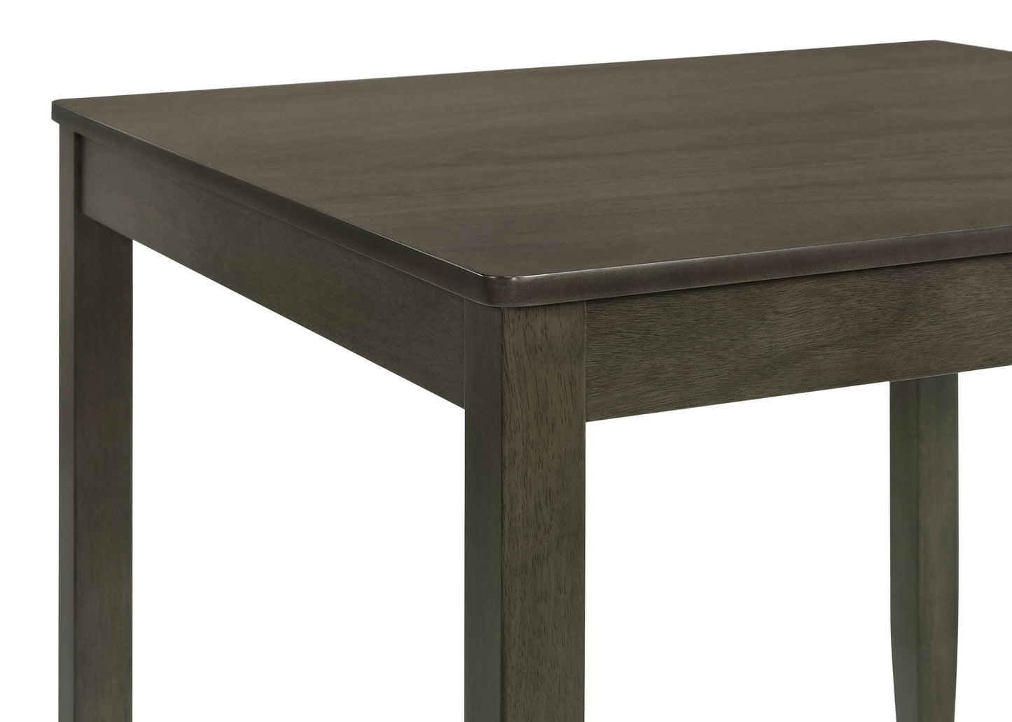 Parkwood 5-piece Square Dining Table Set Dark Ash Brown
