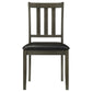 Parkwood 5-piece Square Dining Table Set Dark Ash Brown