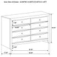 Briana 8-drawer Dresser Black