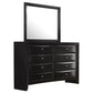 Briana 8-drawer Dresser with Mirror Black