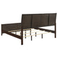 Carlton Wood Eastern King Panel Bed Cappuccino