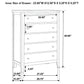 Carlton 5-piece Eastern King Bedroom Set Cappuccino