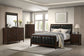 Carlton Wood California King Panel Bed Cappuccino