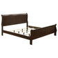 Louis Philippe Wood Eastern King Sleigh Bed Cappuccino