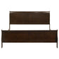 Louis Philippe Wood Eastern King Sleigh Bed Cappuccino
