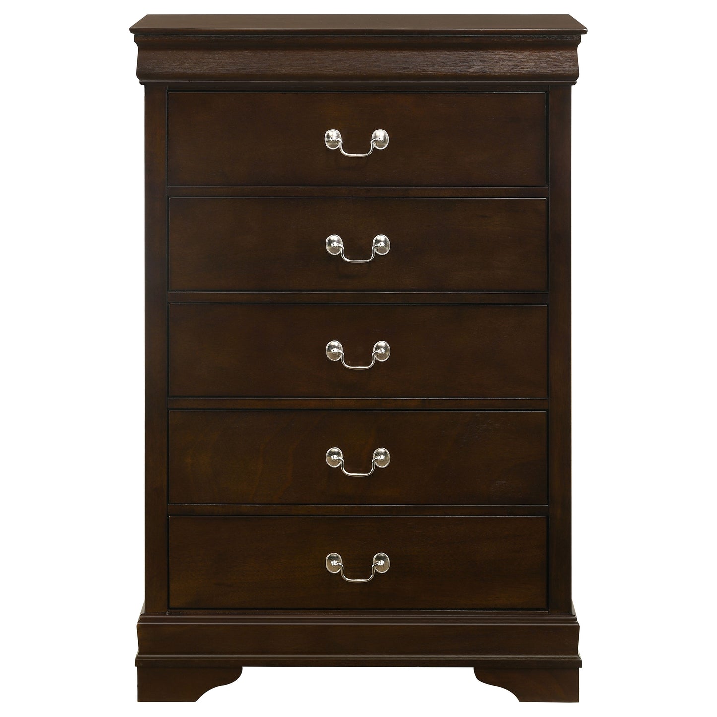 Louis Philippe 5-piece Eastern King Bedroom Set Cappuccino