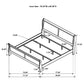 Louis Philippe 47-inch Eastern King Sleigh Panel Bed White