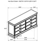 Louis Philippe 5-piece Eastern King Bedroom Set White