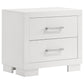 Jessica 4-piece Queen LED Bedroom Set Snow White