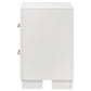 Jessica 2-drawer Nightstand Snow White