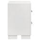Jessica 2-drawer Nightstand Snow White