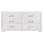 Jessica 6-drawer Dresser Snow White