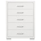 Jessica 5-drawer Bedroom Chest Snow White