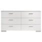 Felicity 5-piece California King Bedroom Set White Gloss