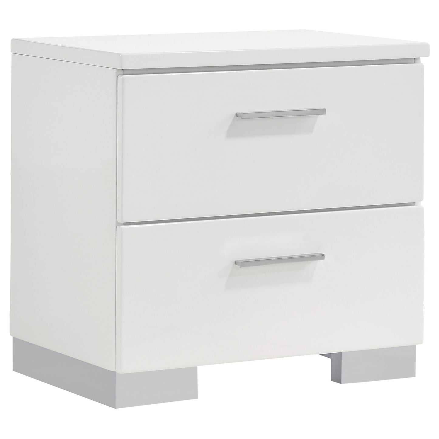 Felicity 4-piece Eastern King Platform Bedroom Set White