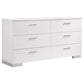 Felicity 5-piece Eastern King Platform Bedroom Set White