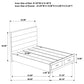 Felicity 4-piece Queen Platform Bedroom Set White