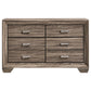 Kauffman 5-piece Eastern King Bedroom Set Washed Taupe