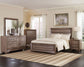 Kauffman 6-drawer Dresser with Mirror Washed Taupe