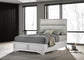 Miranda 54-inch Upholstered Full Panel Bed White