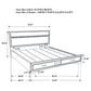 Miranda 51-inch Wood California King Storage Panel Bed White