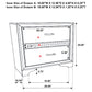 Miranda 3-drawer Nightstand Bedside Table White