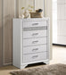 Miranda 6-drawer Bedroom Chest White