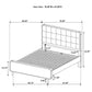 Robyn Wood Eastern King Platform Bed Dark Walnut