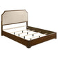 Garland 58-inch Eastern King Panel Bed Cream Brown Cherry