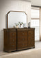 Garland 9-drawer Bedroom Dresser with Mirror Brown Cherry