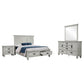 Franco 4-piece Eastern King Bedroom Set Distressed White
