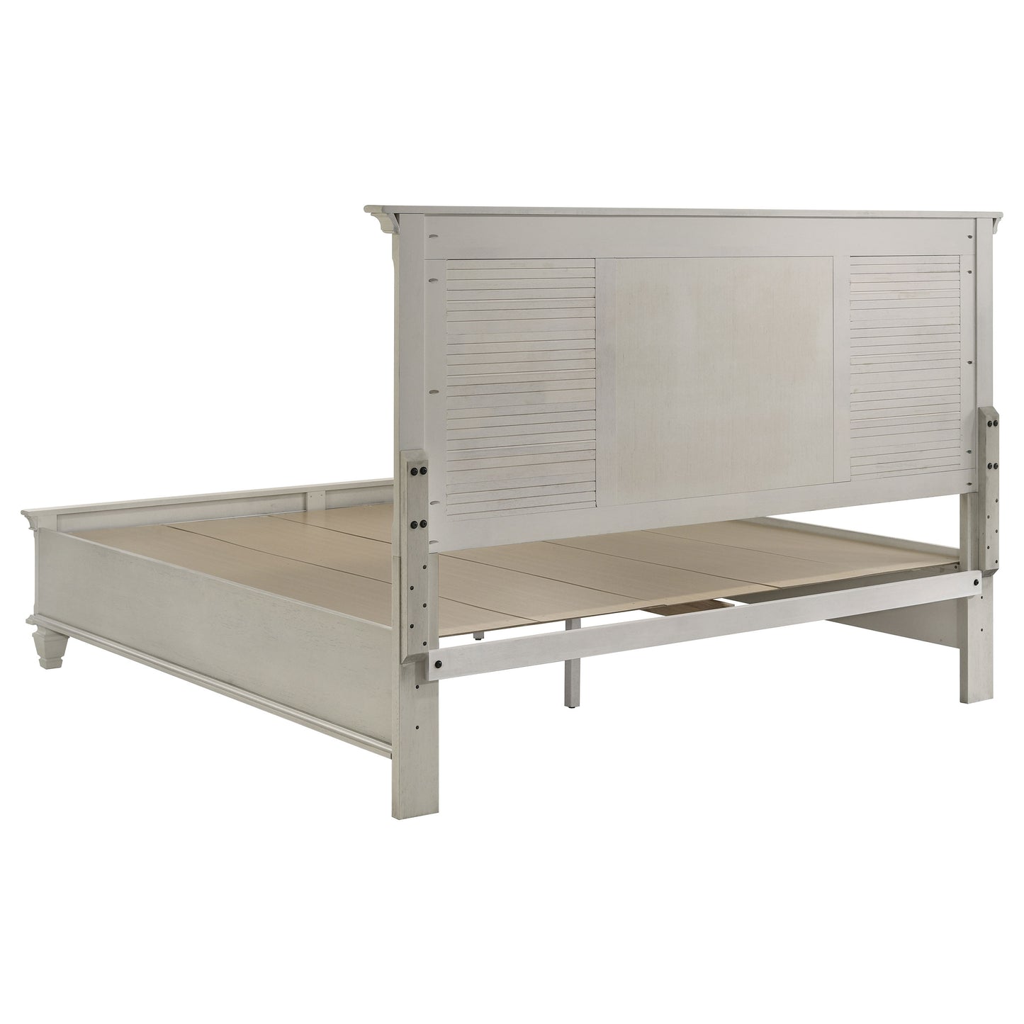 Franco 5-piece Eastern King Bedroom Set Distressed White