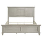 Franco Wood Eastern King Panel Bed Distressed White