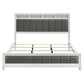 Barzini Wood California King Panel Bed White