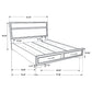 Miranda 4-piece Full Bedroom Set Black