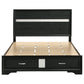Miranda 51-inch Wood Queen Storage Panel Bed Black
