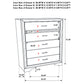 Miranda 6-drawer Bedroom Chest Black