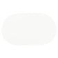 Retro Oval 60-inch Wood Top Dining Table White and Chrome