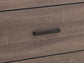 Brantford 6-drawer Dresser with Mirror Barrel Oak
