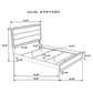 Watson Four-piece Full Bedroom Set Grey Oak