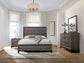 Watson Four-piece Eastern King Bedroom Set Grey Oak