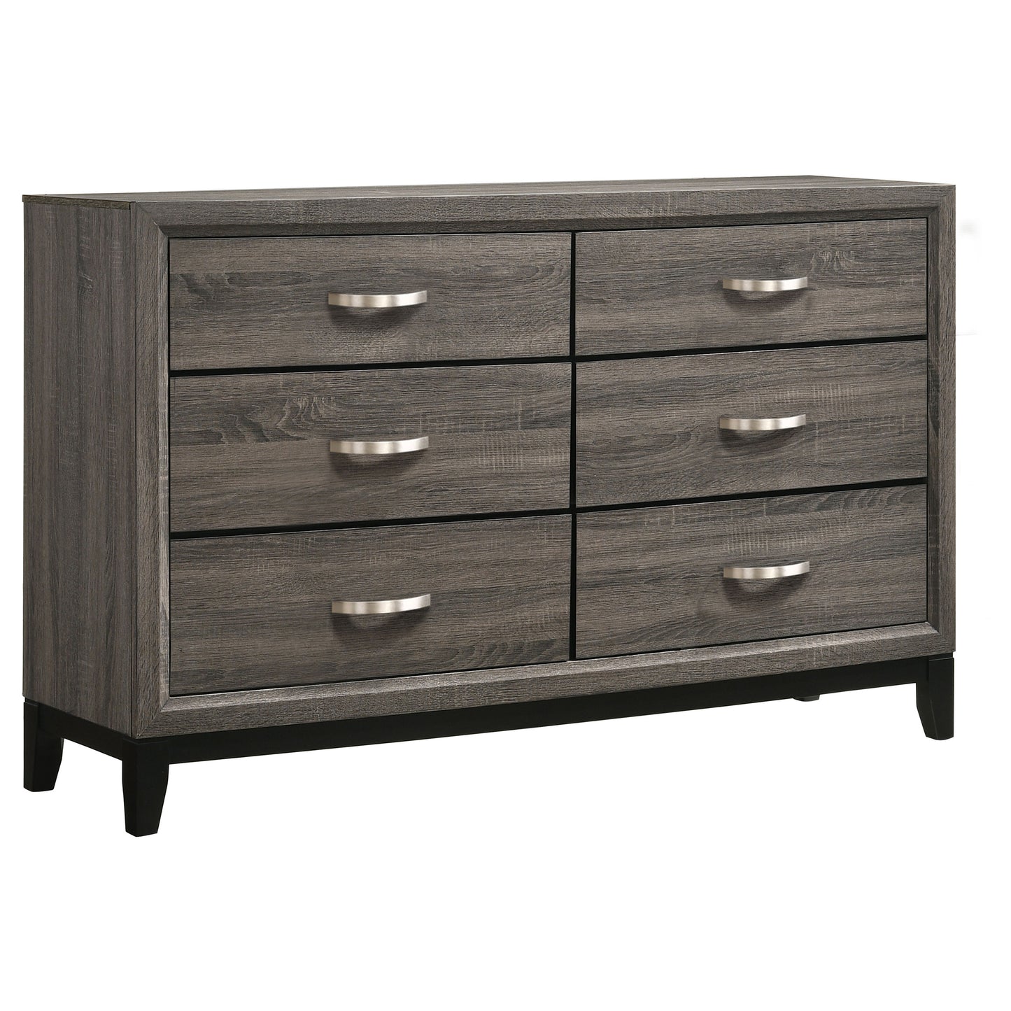 Watson Four-piece Eastern King Bedroom Set Grey Oak