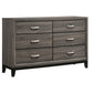 Watson Four-piece Eastern King Bedroom Set Grey Oak